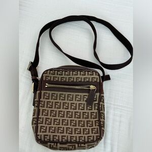 Fendi zucca shoulder or crossbody bag 7in. x 6in. x 1.5in.